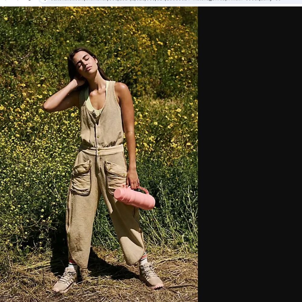 Free People Tan Jumpsuit
